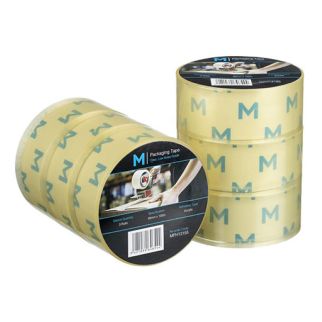Low Noise Acrylic Packaging Tape - Clear, 48mm x 200m x 55mu *25mm Core Size