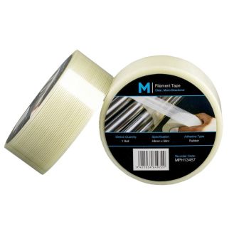 Mono Directional Filament Tape - Clear, 48mm x 50m x 140mu