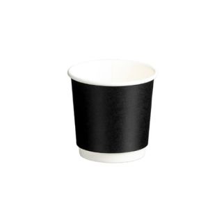 Double Wall PE Paper Cups - 4oz, 120ml (500) *62mm Diameter