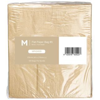 Paper Bag Flat #5 - Brown, 235mm x 270mm, 40gsm (500)