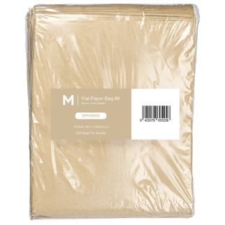 Paper Bag Flat #8 - Brown, 255mm x 330mm, 40gsm (500)