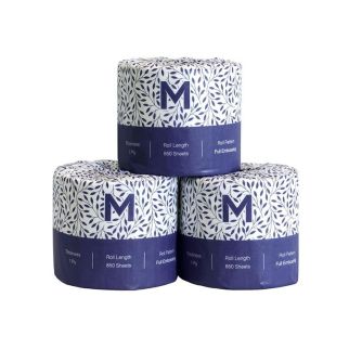 Wrapped Toilet Tissue Boxed - White, 1 Ply, 850 Sheets, FSC® Mix