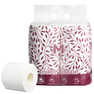 Luxury Unwrapped Toilet Tissue Boxed - White