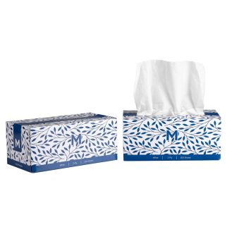 Flat Facial Tissues - White, 2 Ply, 200 Sheets, FSC® Mix