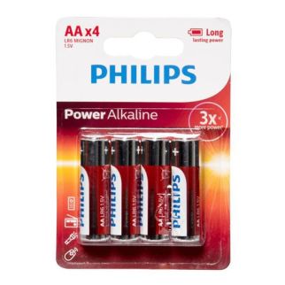 Philips Power Alkaline Battery - Red