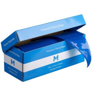 Premium Piping Bags - Blue, 305mm / 12 Inch x 80mu (100) *Anti-Slip Coating