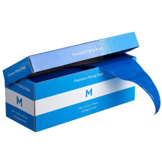 Premium Piping Bags - Blue, 475mm / 18 Inch x 80mu (100) *Anti-Slip Coating