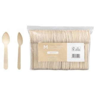 Wooden Teaspoon - Natural, 110mm Long, FSC® 100% (1000)